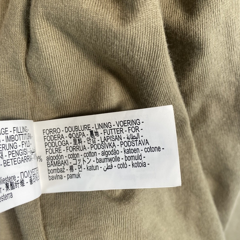 Zara Quilted Liner Jacket Womens Medium Tan Button Up Casual Minimalist - Picture 7 of 11